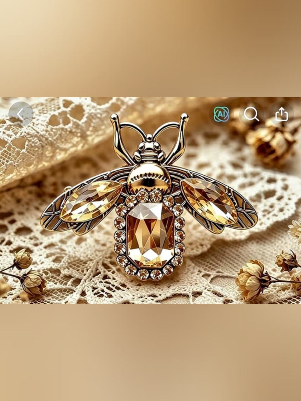Brand New Vintage Bee Brooch